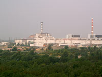 AKW Tschernobyl im Sommer