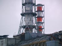 ChNPP. Installation of the new ventilation stack of the second stage of Chornobyl NPP